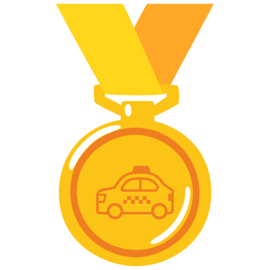 first place medal taxi