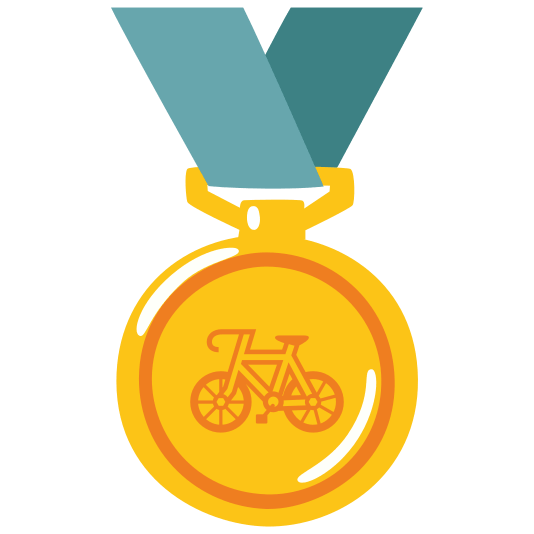 first place medal bike