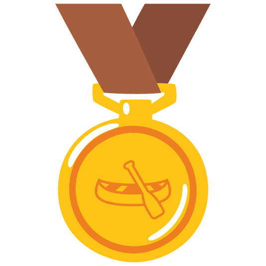 first place medal canoe