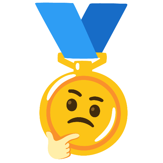 first place medal thinking face