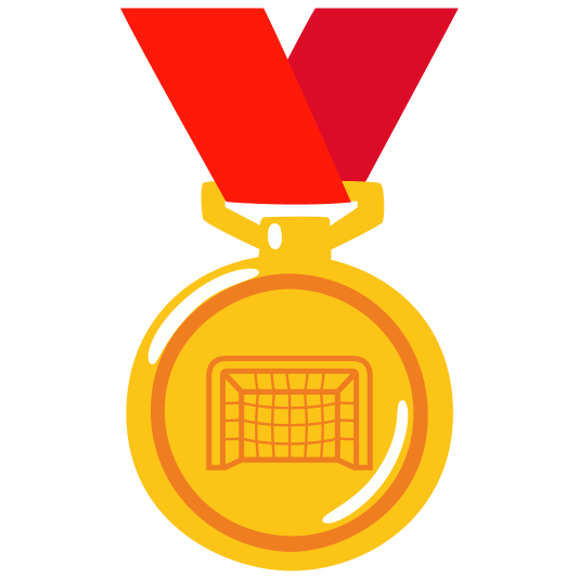 first place medal goal net