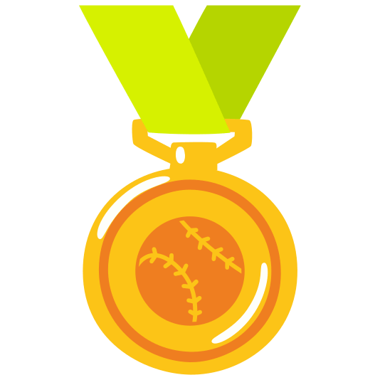 first place medal softball