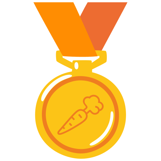 first place medal carrot
