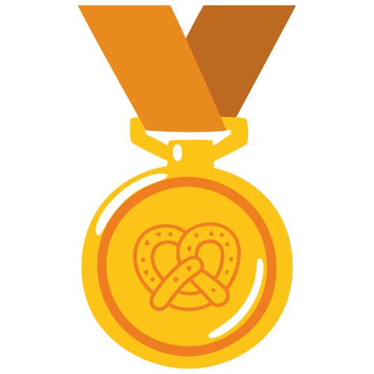 first place medal pretzel