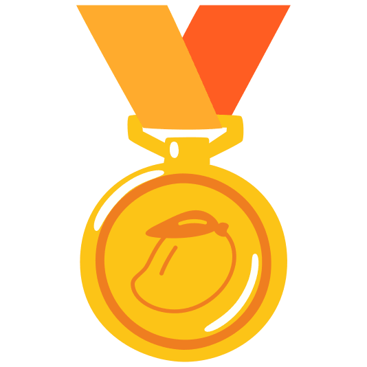 first place medal mango