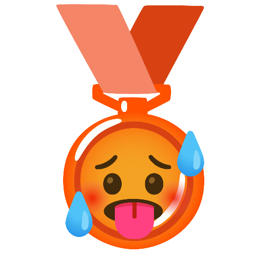 first place medal hot face