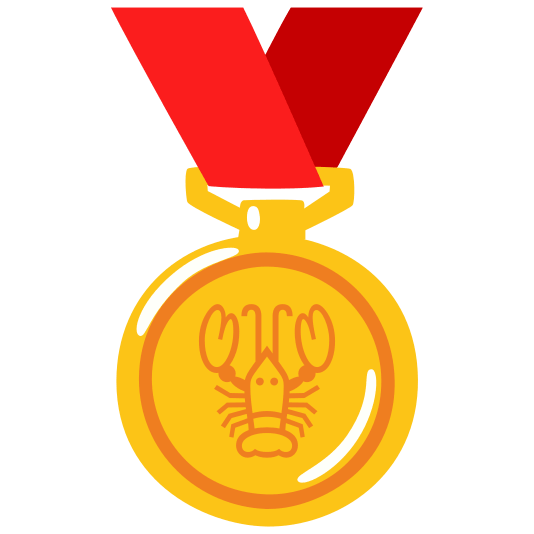 first place medal lobster