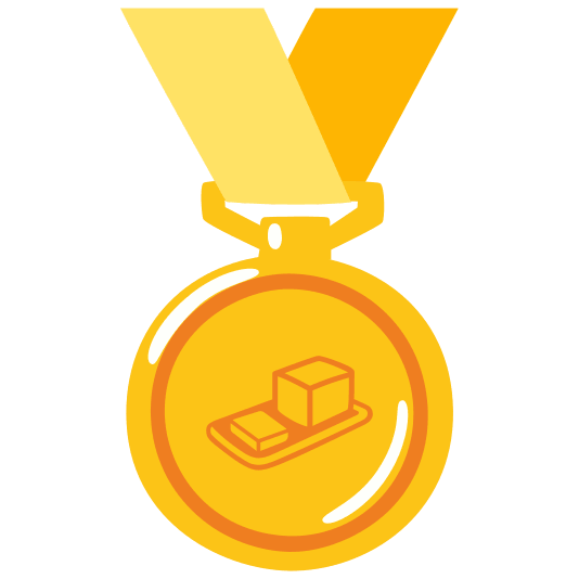 first place medal butter