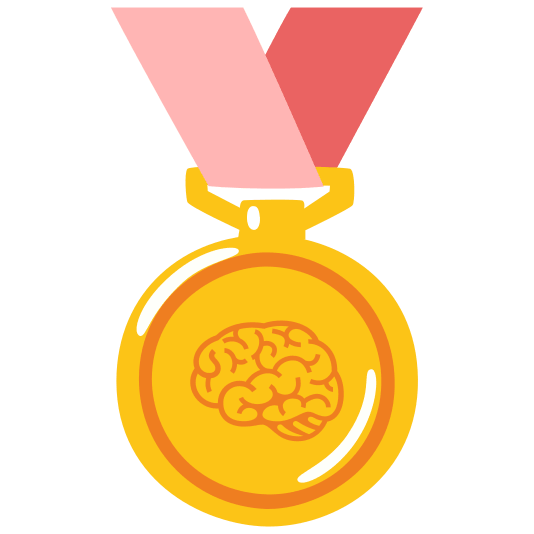 first place medal brain