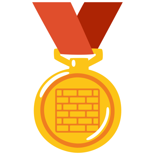 first place medal bricks