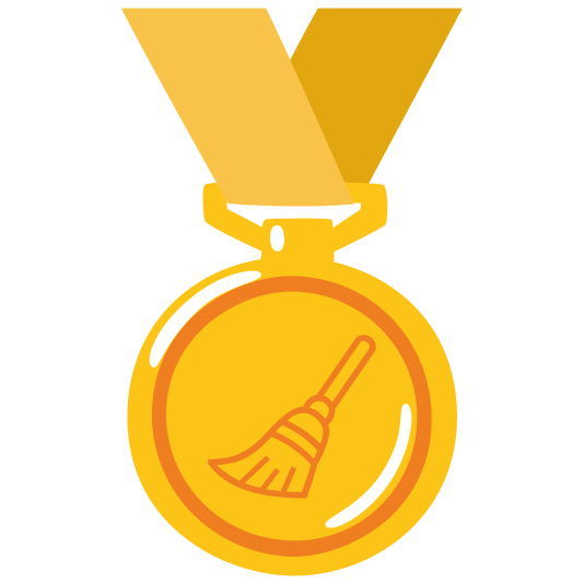 first place medal broom