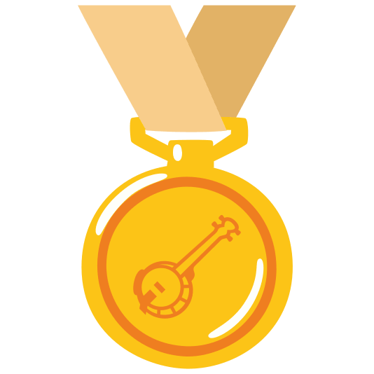 first place medal banjo
