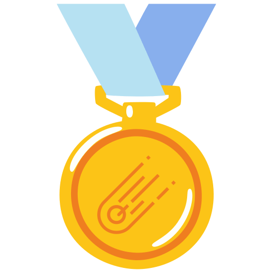 first place medal comet