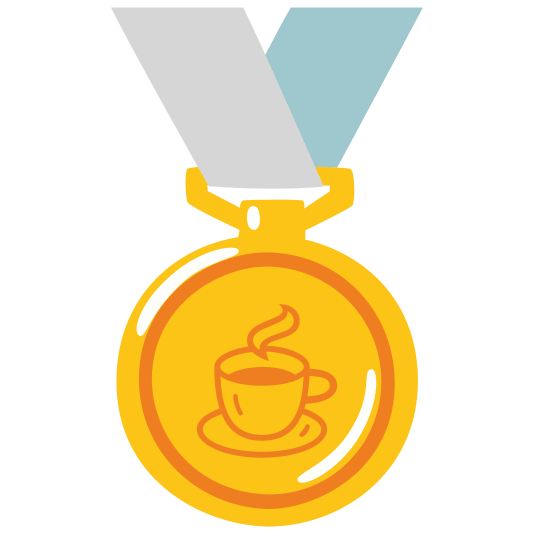 first place medal coffee