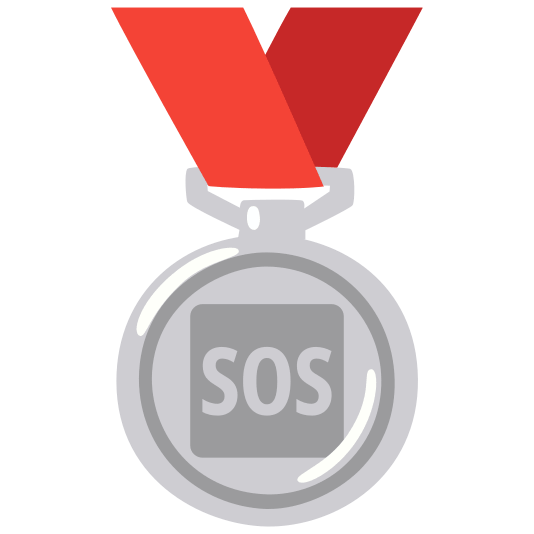 second place medal sos