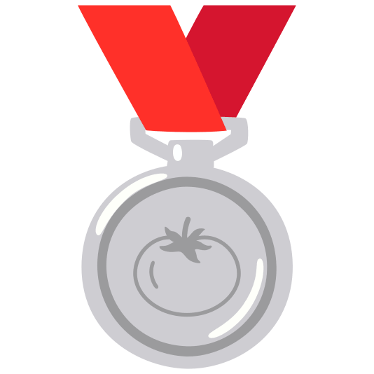 second place medal tomato
