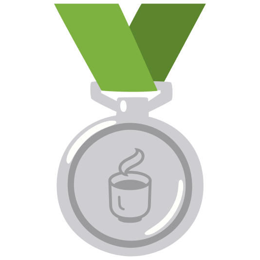 second place medal tea