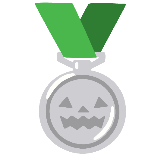 second place medal jack o lantern