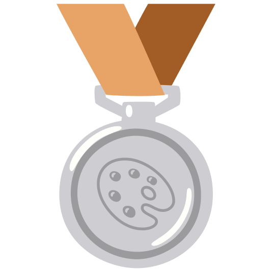 second place medal art