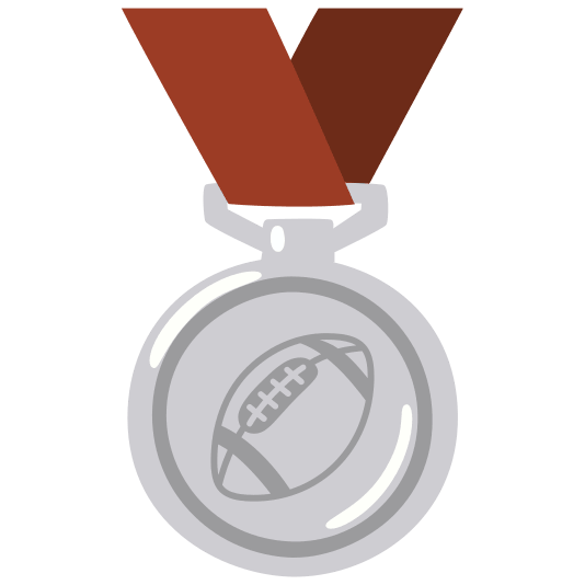 second place medal football