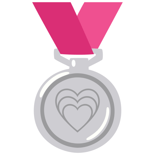 second place medal heartpulse