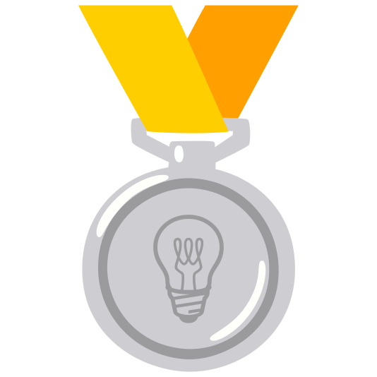 second place medal bulb