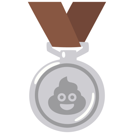 second place medal hankey