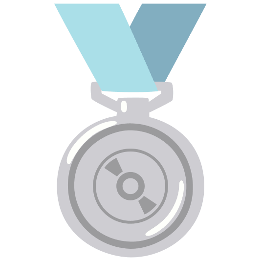 second place medal cd
