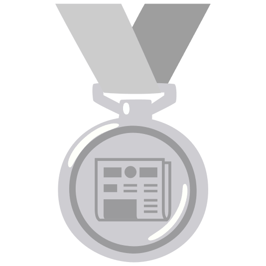 second place medal newspaper