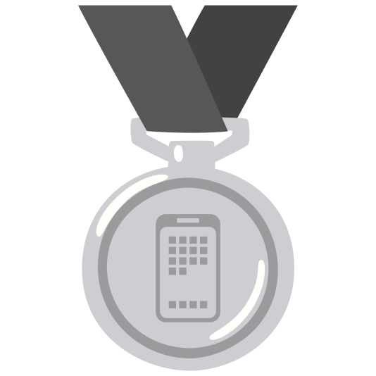 second place medal iphone