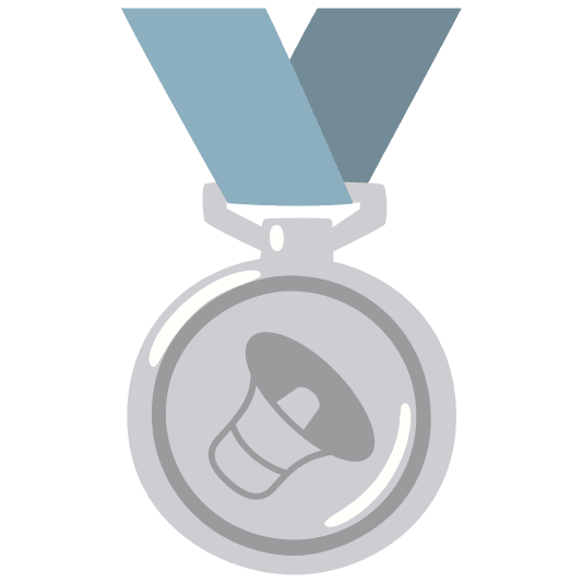 second place medal speaker