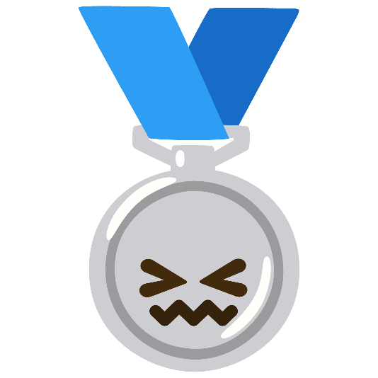 second place medal confounded