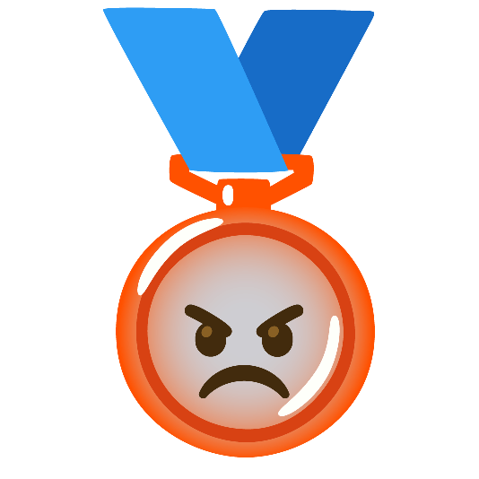 second place medal rage