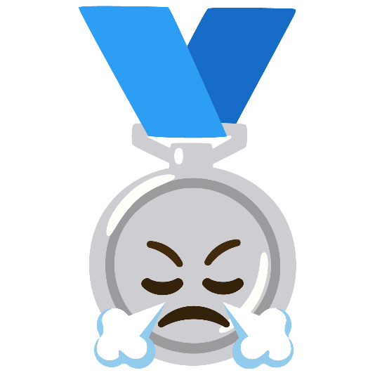 second place medal triumph