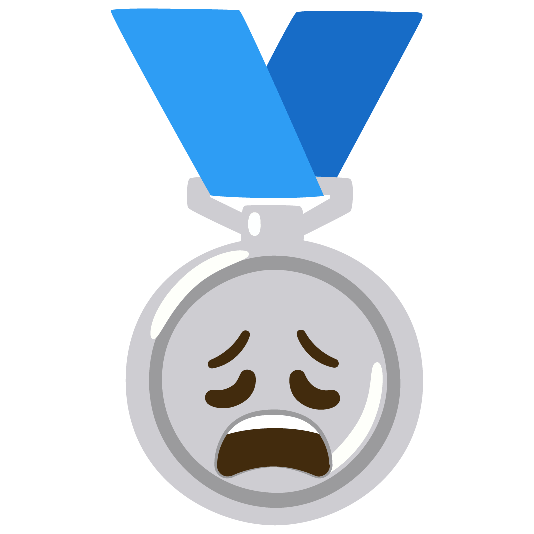 second place medal weary