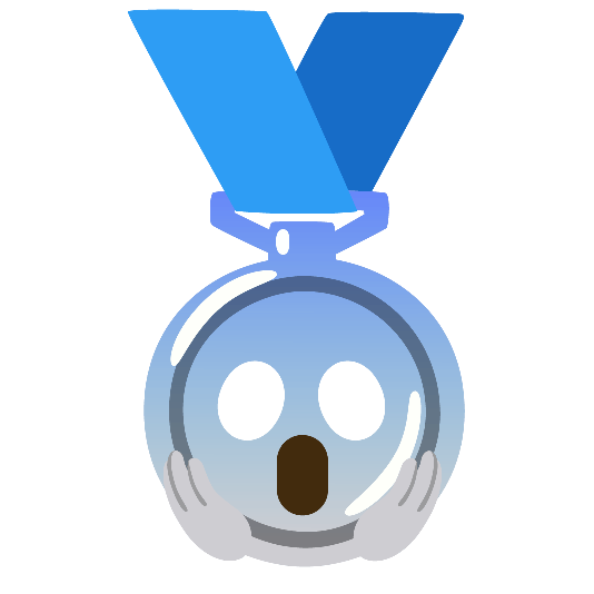 second place medal scream