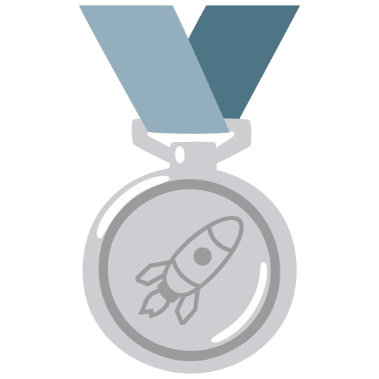 second place medal rocket