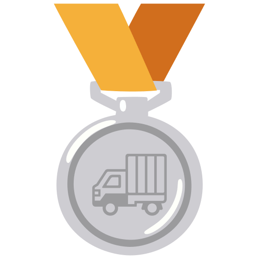 second place medal truck