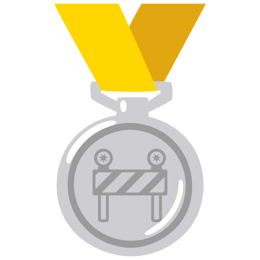 second place medal construction