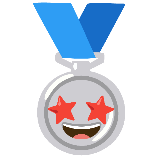 second place medal star struck