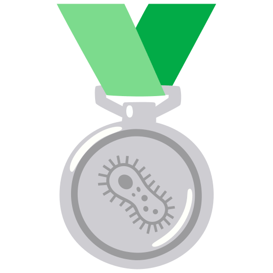second place medal microbe