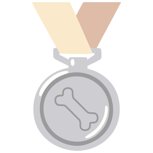 second place medal bone