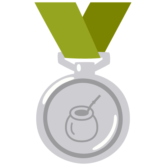 second place medal mate drink