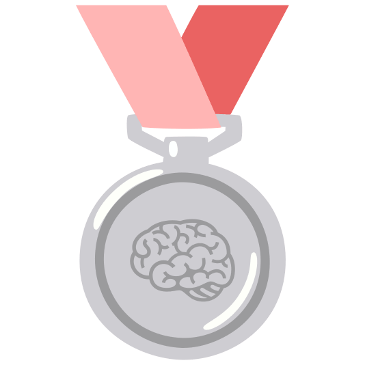 second place medal brain