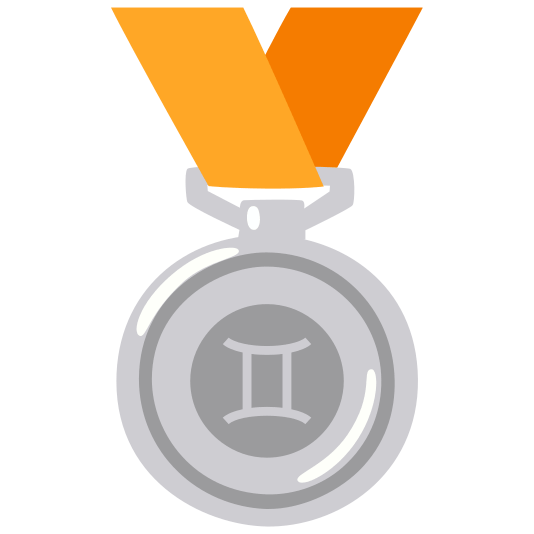 second place medal gemini