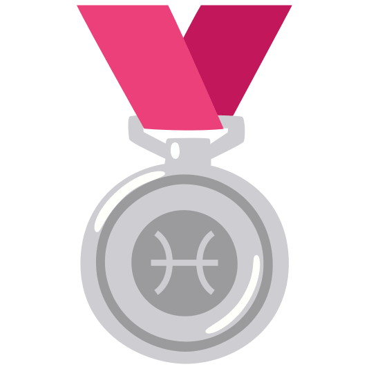 second place medal pisces