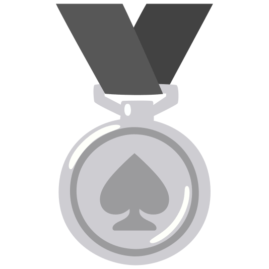 second place medal spades