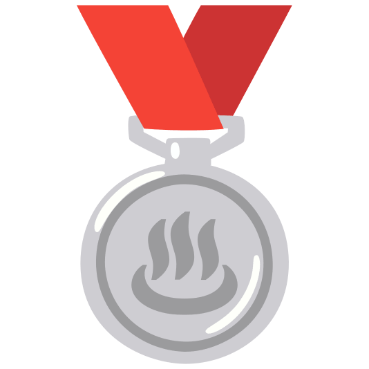 second place medal hotsprings