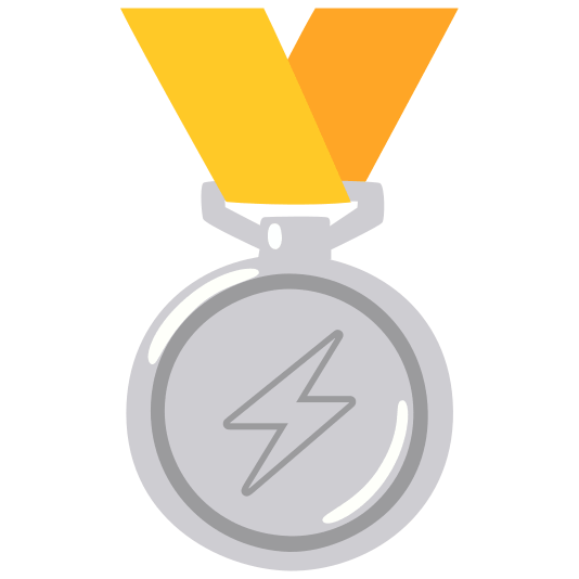 second place medal zap