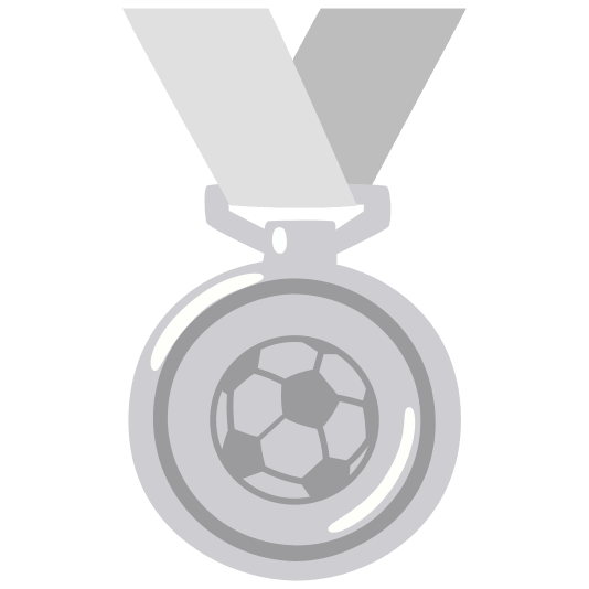 second place medal soccer